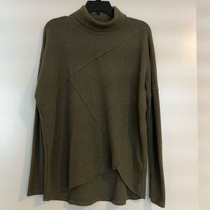 Khaki Turtle neck sweater, color of the season